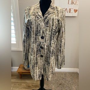 Zozo vintage cotton / silk blend woman’s lite jacket size large single b…